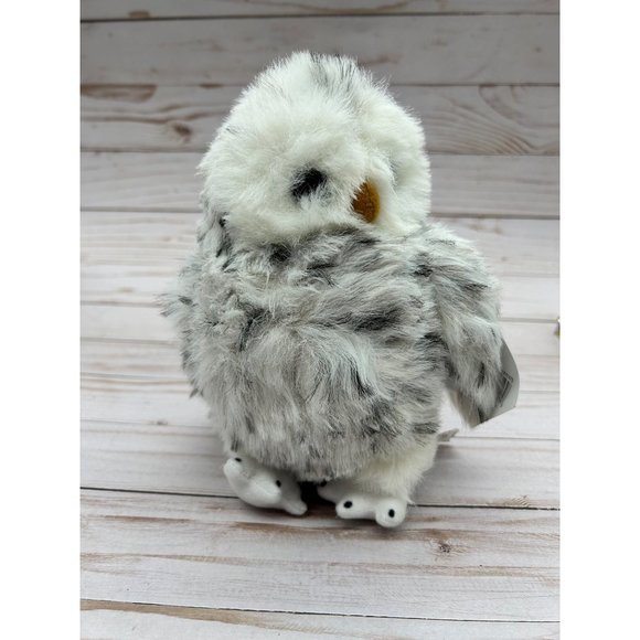 Legends Fuzzy Friends 7" Snowy White Spotted Owl 7" Plush Stuffed Animal Bird - Picture 1 of 7